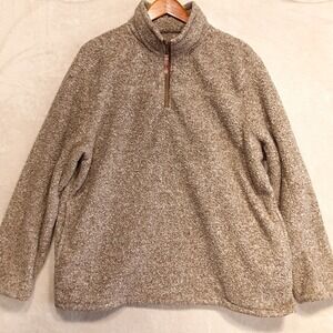 Alpine Sherpa Mens 1/4 Zip Pullover Fleece Sz.XL/Color: Putty/Style#12651/Beige